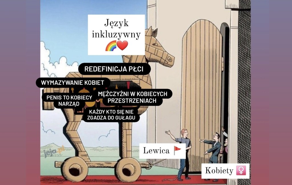 Język inkluzywny jako koń trojański dla praw&nbsp;kobiet.