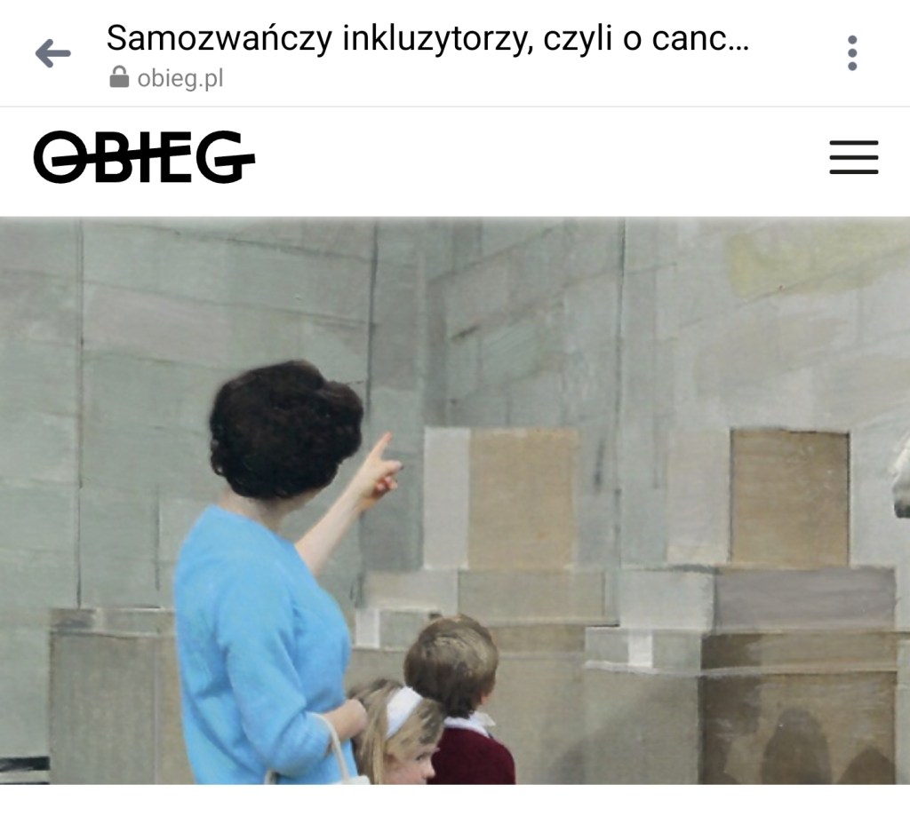 Cancel culture w Polsce. Zapraszam do przeczytania&nbsp;artykułu.