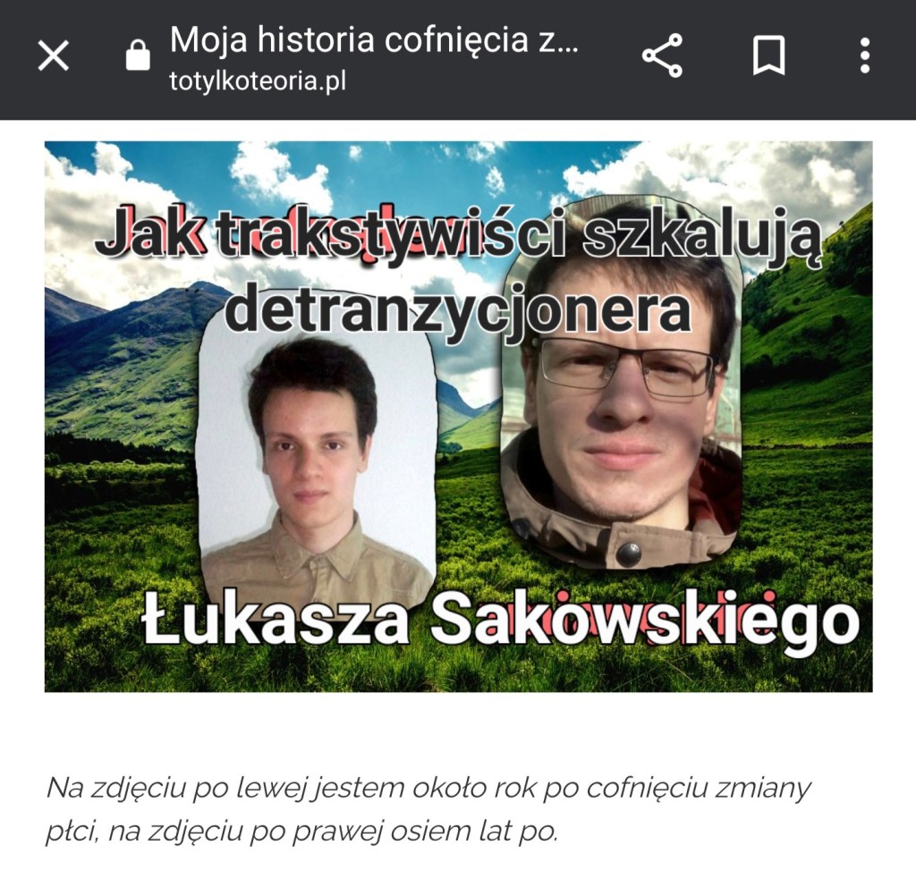 Łukasz Sakowski mówi o swojej (de) tranzycji, a transaktywiści zwierają szyki, by mocniej go&nbsp;szkalować.